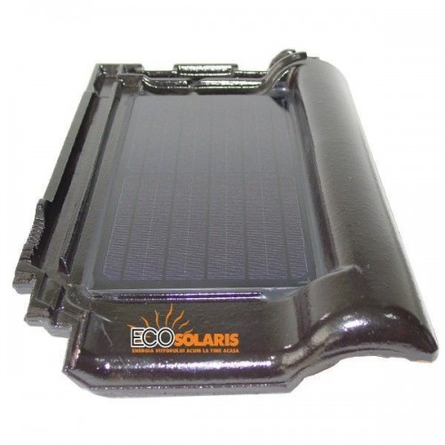 Tigla ceramica cu celule fotovoltaice putere  9W / tigla
