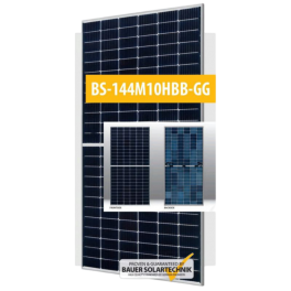 Bauer Solar BS-550-144M10HB-GG 550W Bifacial Glass-Glass Bauer Solar BS-550-144M10HB-GG 550W Bifacial Glass-Glass