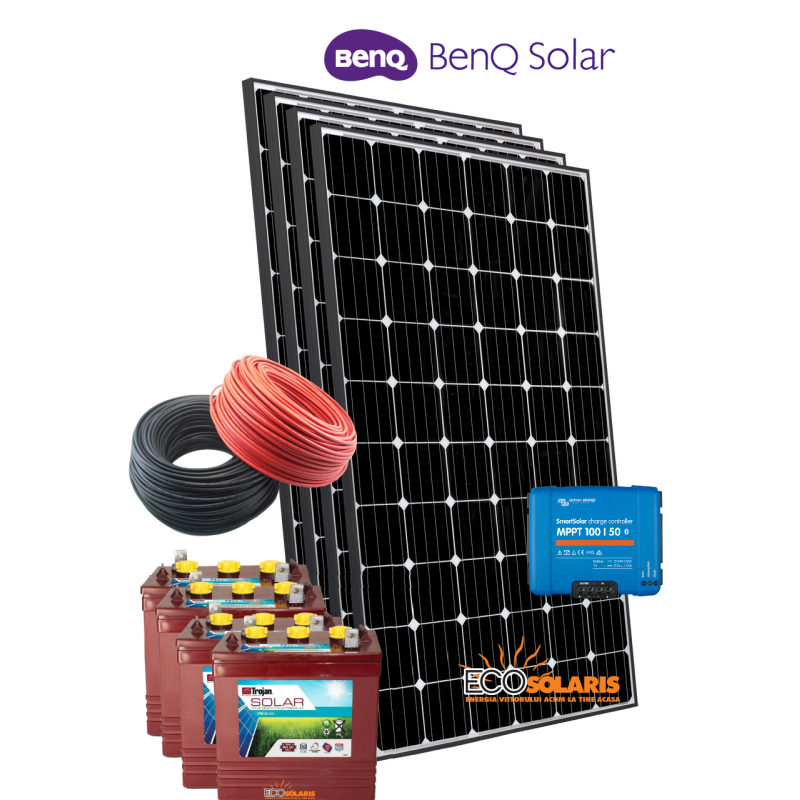 Sistem Fotovoltaic 24V Benq 1kWp Off Grid Sistem Fotovoltaic 24V Benq 1kWp Off Grid - Panouri Fotovoltaice