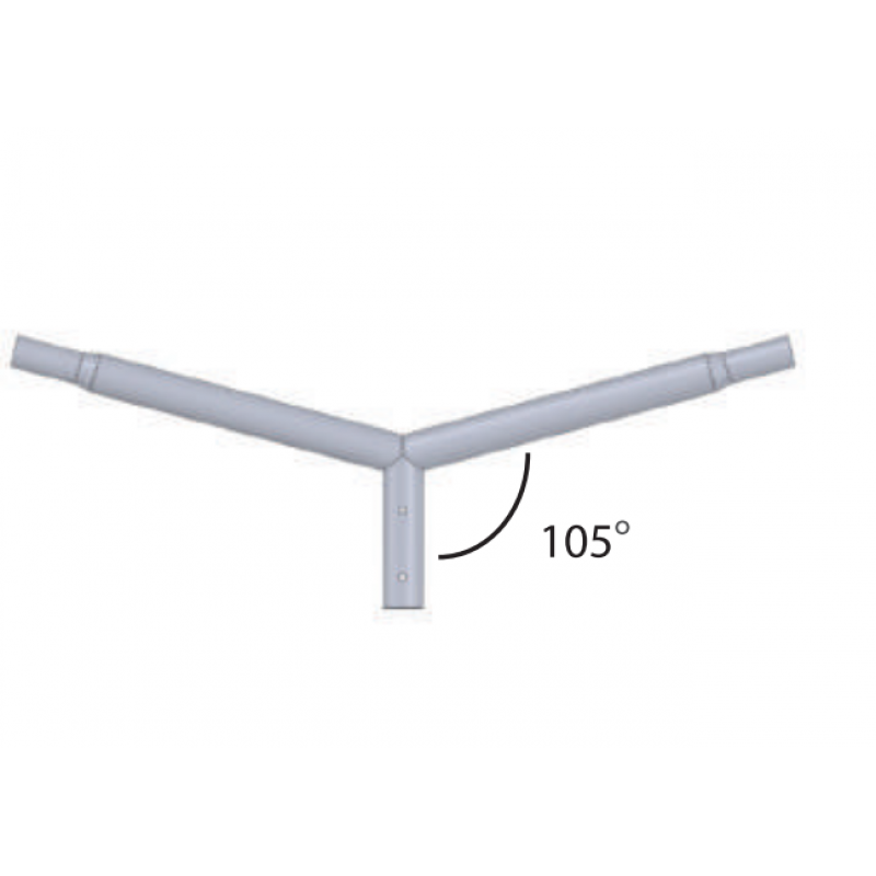 Brat pentru Stalp 2x200 cm diametru 60 Brat pentru Stalp 2x200 cm diametru 60 - Panouri Fotovoltaice