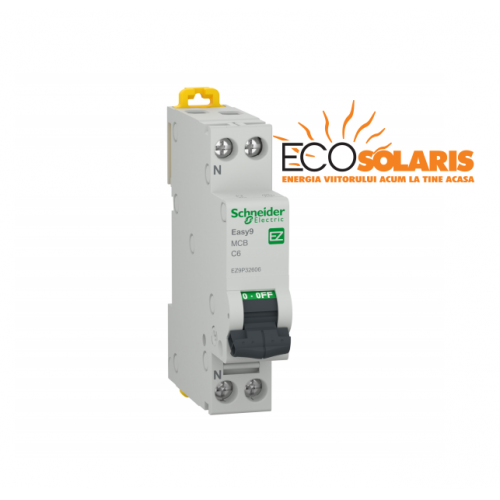 Intrerupator automat modular Schneider Electric 1P+N 4500 C 6A