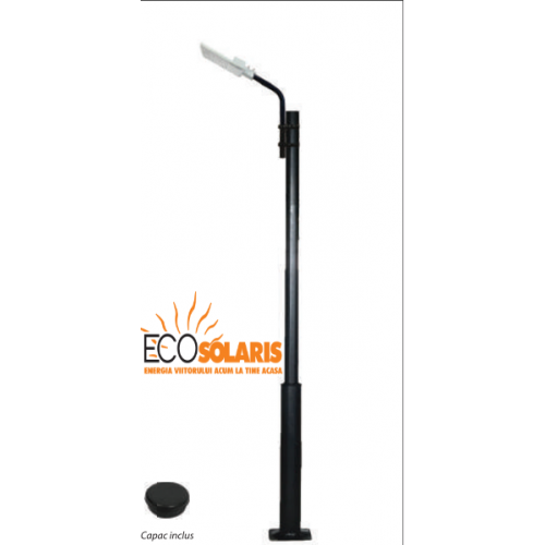 Stalp  de iluminat cu brat 30W 3m 1L/D