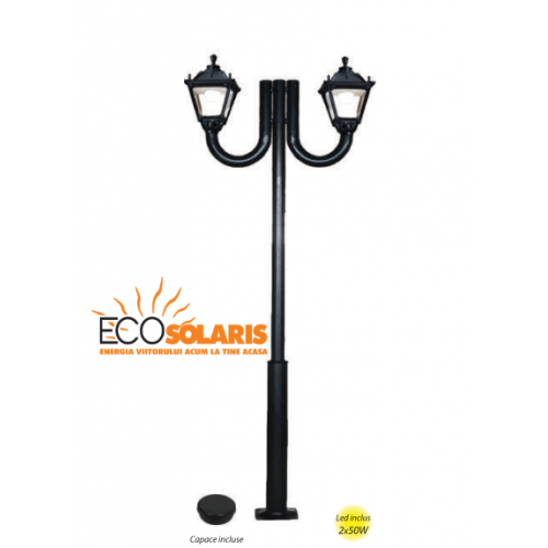 Stalp  de iluminat Tobia 2x50W 4 m 