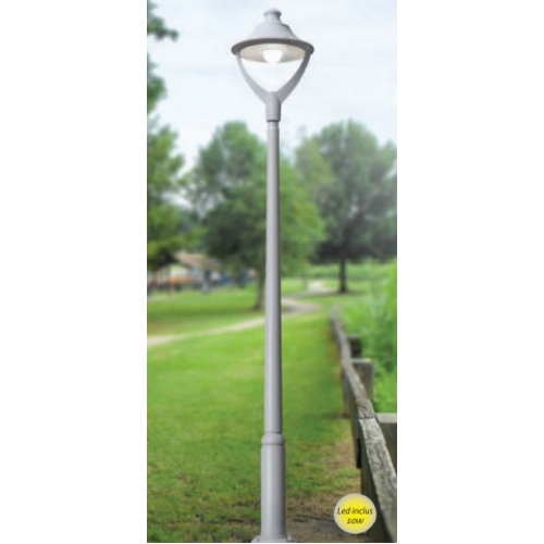 Stalp  de iluminat Beppe gri 50W 3 m 