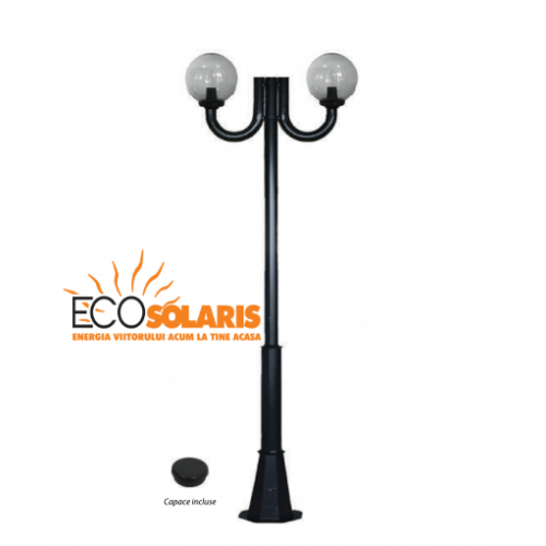 Stalp  de iluminat decorativ  2J/Glob 300  4 m 