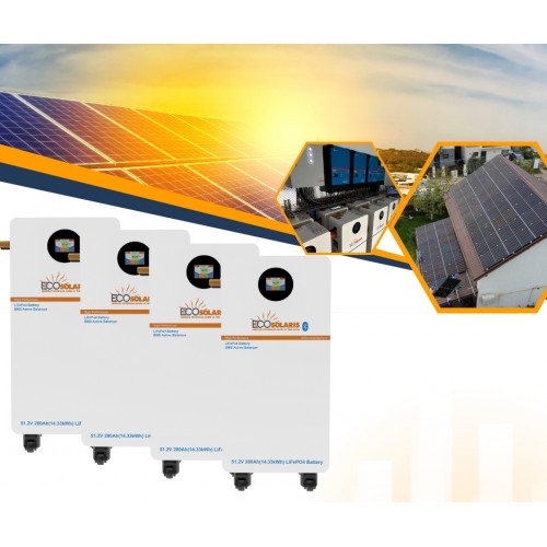 Pachet Acumulatori Ecosolaris fotovoltaice 60kWh Low Voltage LifePo4