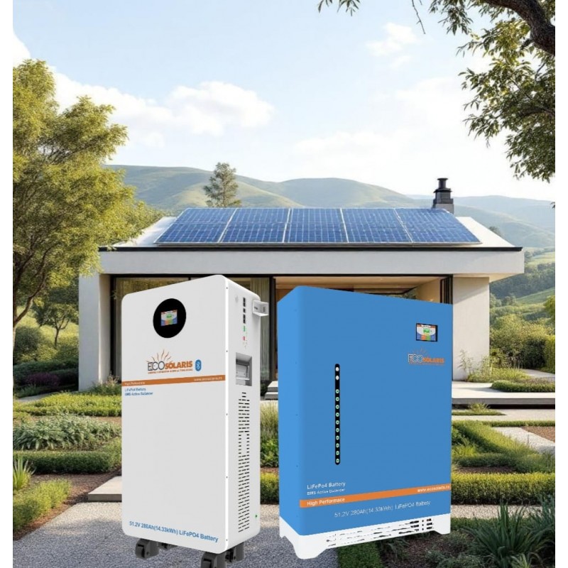 Sistem Fotovoltaic 5 kWp monofazic stocare in baterie 5kwh LifePo4 Sistem Fotovoltaic 5 kWp monofazic stocare in baterie 5kwh LifePo4 - Panouri Fotovoltaice