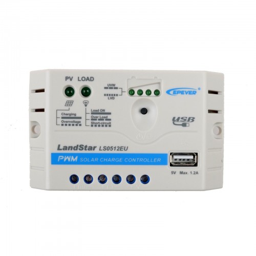 Controler incarcare panou solar LS0512E  12V 5A - Panouri Fotovoltaice