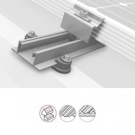 Sistem fixare panouri fotovoltaice k2 acoperis inclinat tabla SpeedRail Sistem fixare panouri fotovoltaice k2 acoperis inclinat tabla SpeedRail