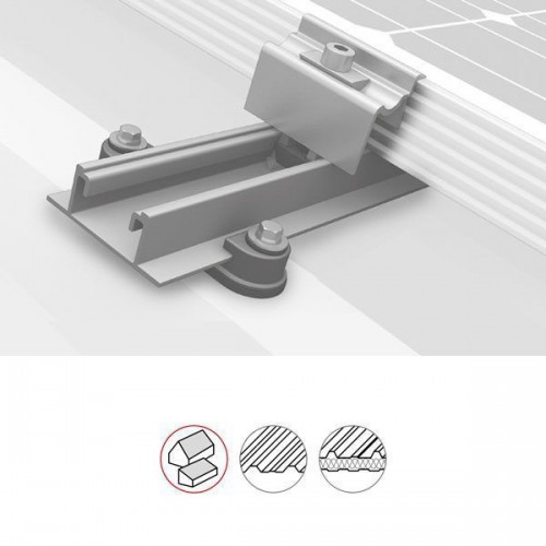Sistem fixare panouri fotovoltaice k2 acoperis inclinat tabla SpeedRail
