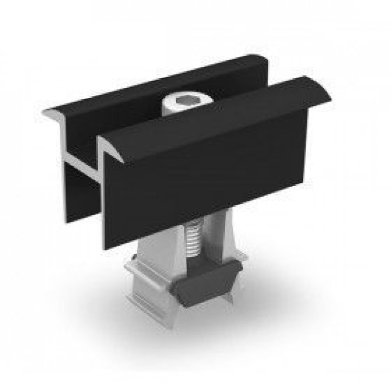 Clema universala panouri fotovoltaice mijloc K2 negru Clema universala panouri fotovoltaice mijloc K2 negru - Panouri Fotovoltaice