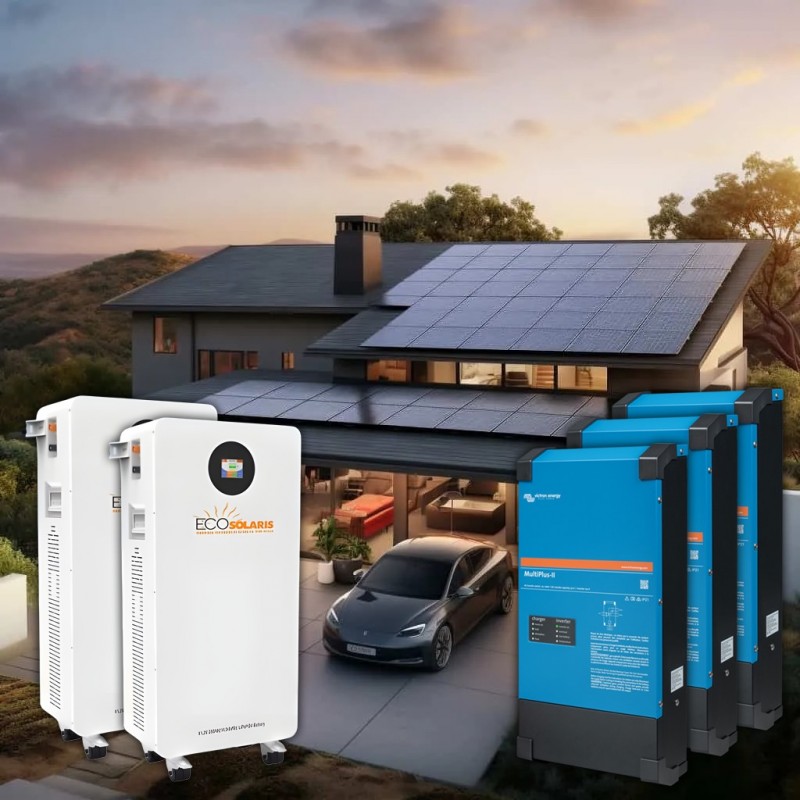 Kit solar fotovoltaic trifazat 30kw Victron Energy + acumulator lifepo4 30kwh Kit solar fotovoltaic trifazat 30kw Victron Energy + acumulator lifepo4 30kwh - Panouri Fotovoltaice