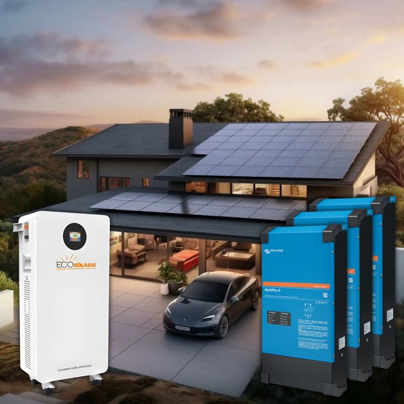 Kit solar fotovoltaic trifazat 15kW Victron Energy + acumulator lifepo4 15kwh Kit solar fotovoltaic trifazat 15kW Victron Energy + acumulator lifepo4 15kwh - Panouri Fotovoltaice
