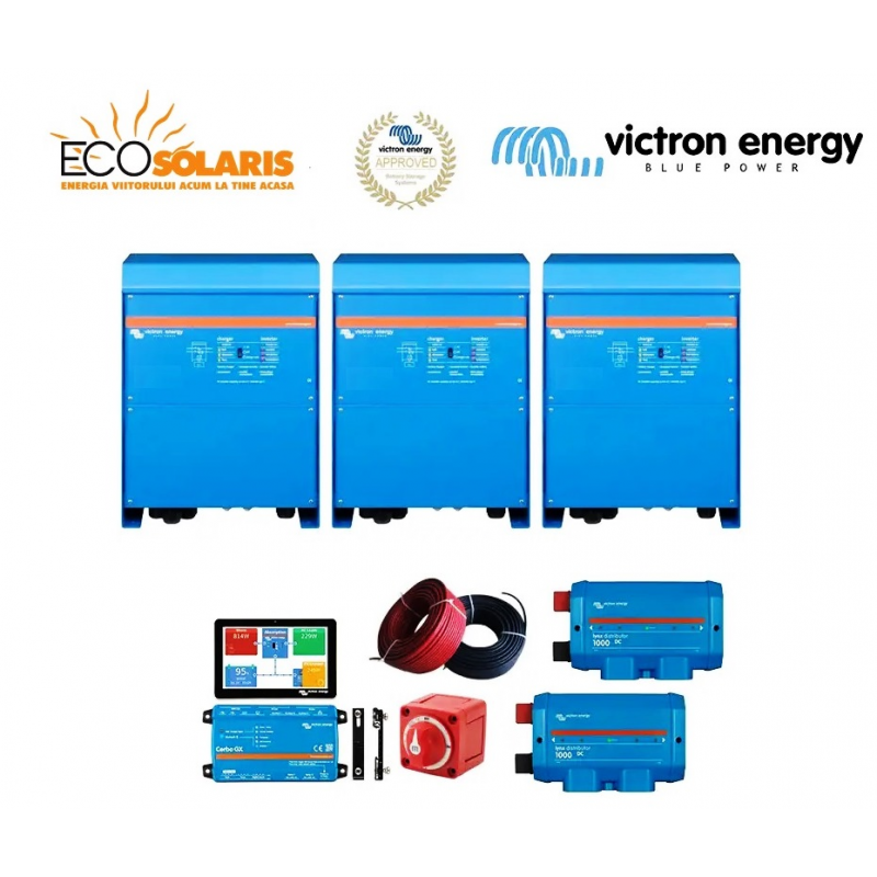 Sistem trifazat Victron Multiplus 48V 10kW Sistem trifazat Victron Multiplus 48V 10kW - Panouri Fotovoltaice