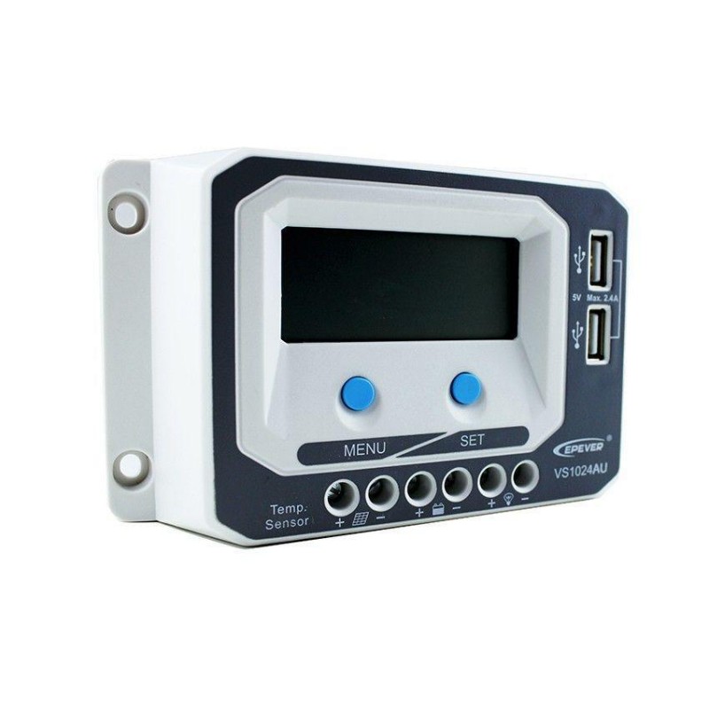 Controler solar 12-24V PWM 10A VS1024AU Controler solar 12-24V PWM 10A VS1024AU - Panouri Fotovoltaice