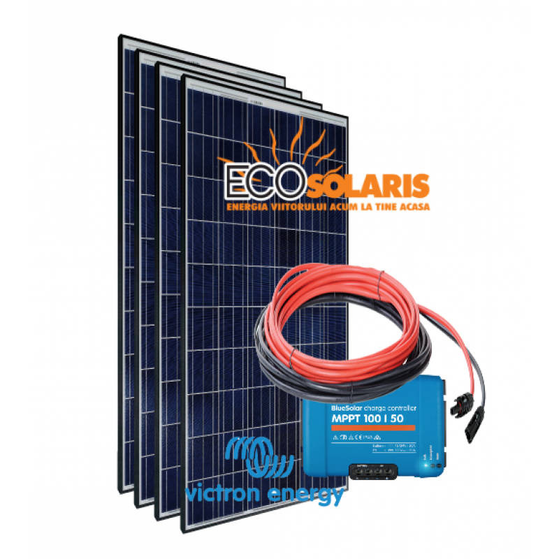 Set Panou fotovoltaic 24V 1kWp Policristalin - Controler solar MPPT Victron SmartSolar 100/50 Set Panou fotovoltaic 24V 1kWp Policristalin - Controler solar MPPT Victron SmartSolar 100/50 - Panouri Fotovoltaice