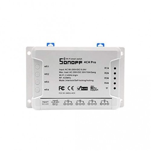 Sonoff 4CH - PRO R2 Intrerupator wireless cu 4 canale - Panouri Fotovoltaice