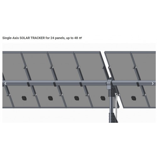 Tracker solar 24 panouri fotovoltaice single motor - Panouri Fotovoltaice