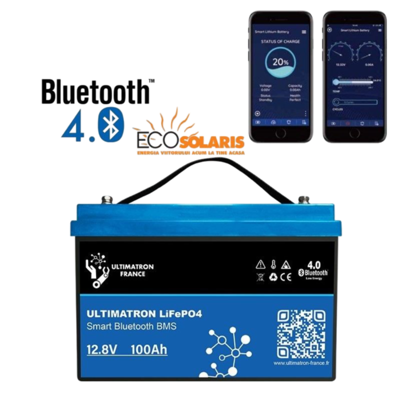 Baterie Lithium LiFePO4 ULTIMATRON 12V-100AH Baterie Lithium LiFePO4 ULTIMATRON 12V-100AH - Panouri Fotovoltaice