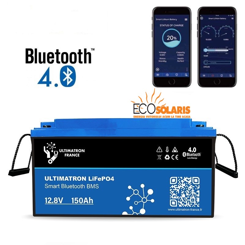 Baterie Lithium LiFePO4 ULTIMATRON 12V-150AH Baterie Lithium LiFePO4 ULTIMATRON 12V-150AH - Panouri Fotovoltaice