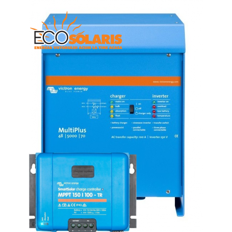 Set Victron Energy Multiplus offgrid 48-5000VA Set Victron Energy Multiplus offgrid 48-5000VA - Panouri Fotovoltaice