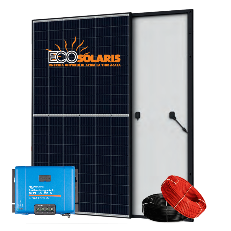 Set Panou fotovoltaic 24V 1kWp Mono - Controler solar MPPT Victron Set Panou fotovoltaic 24V 1kWp Mono - Controler solar MPPT Victron - Panouri Fotovoltaice