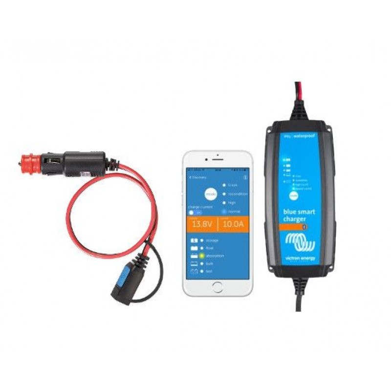 Incarcator baterii Victron Energy Blue Smart IP65 Charger 12V 10A DC connector Incarcator baterii Victron Energy Blue Smart IP65 Charger 12V 10A DC connector - Panouri Fotovoltaice