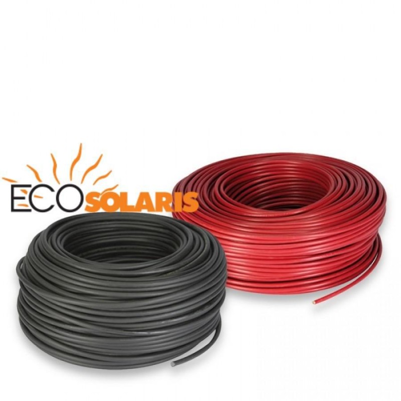 Cablu solar 6mm 50 ml 25ml rosu - 25ml negru Cablu solar 6mm 50 ml 25ml rosu - 25ml negru - Panouri Fotovoltaice
