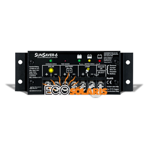 Controler SunSaver PWM 12V-6A/12V-10A/24V-10A/12V-20A/24V-20A - Panouri Fotovoltaice