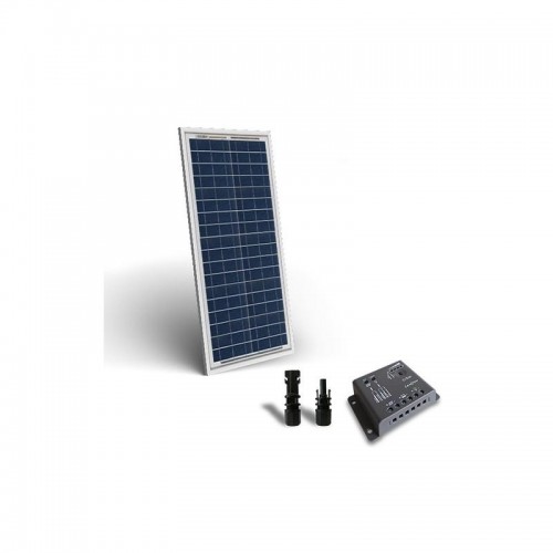 KIT SOLAR BASE 30W 12V PANOU SOLAR CONTROLER 12V 4A PWM