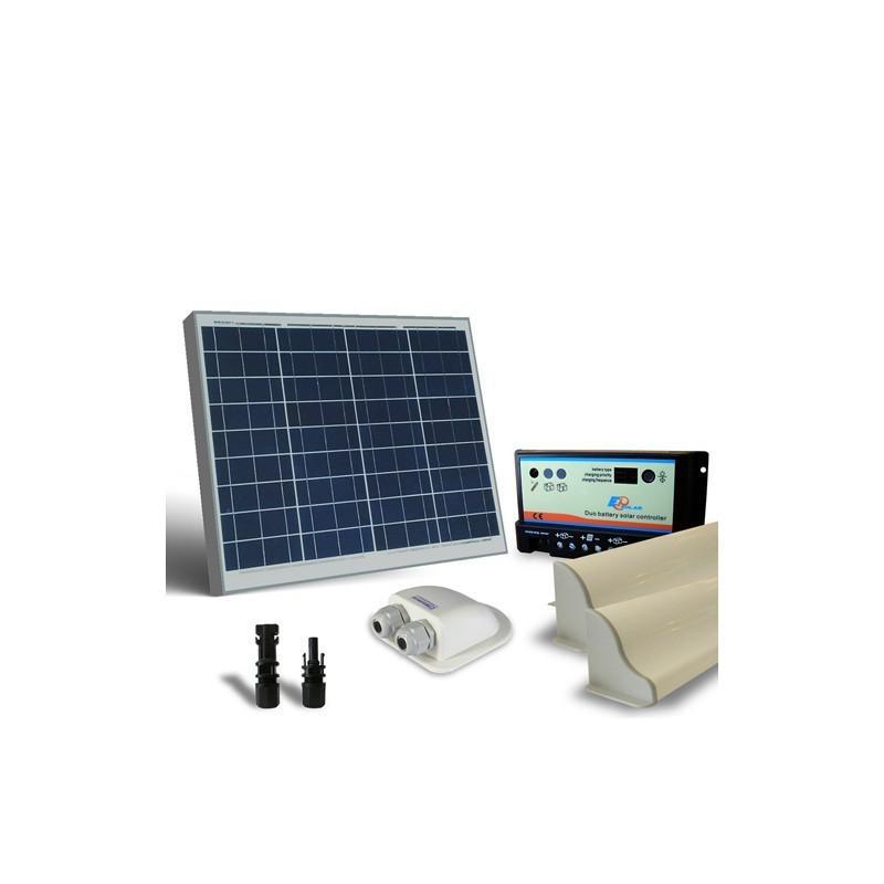KIT SOLAR FOTOVOLTAIC RULOTA 50W 12V /300W zi BASE KIT SOLAR FOTOVOLTAIC RULOTA 50W 12V /300W zi BASE - Panouri Fotovoltaice