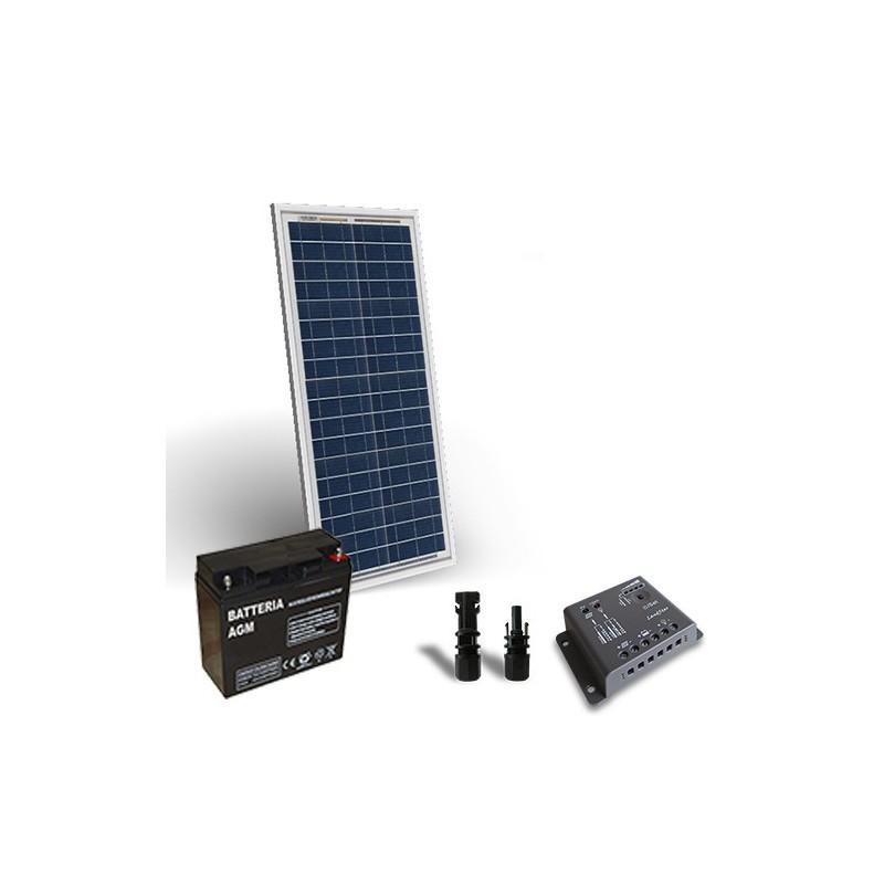 KIT SOLAR PRO 30W 12V PANOU SOLAR, CONTROLER 4A-PWM BATERIE 18A 12V KIT SOLAR PRO 30W 12V PANOU SOLAR, CONTROLER 4A-PWM BATERIE 18A 12V - Panouri Fotovoltaice