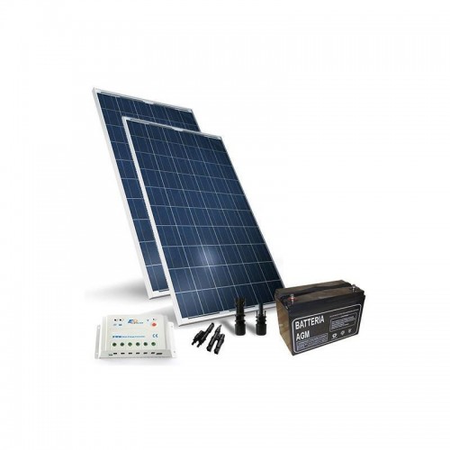 KIT SOLAR PRO 400W 12V PANOU SOLAR CONTROLER 30A-PWM BATERIE 150A 12V