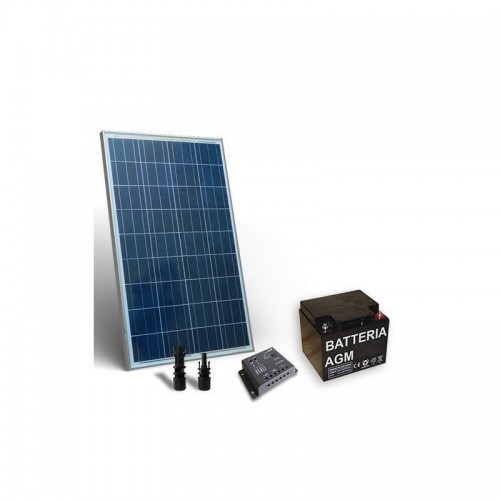 KIT SOLAR PRO 80W 12V PANOU SOLAR CONTROLER 4A-PWM BATERIE 40A 12V