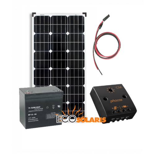 Kit solar fotovoltaic Off-Grid 160W/12V 960Wh/zi - Panouri Fotovoltaice