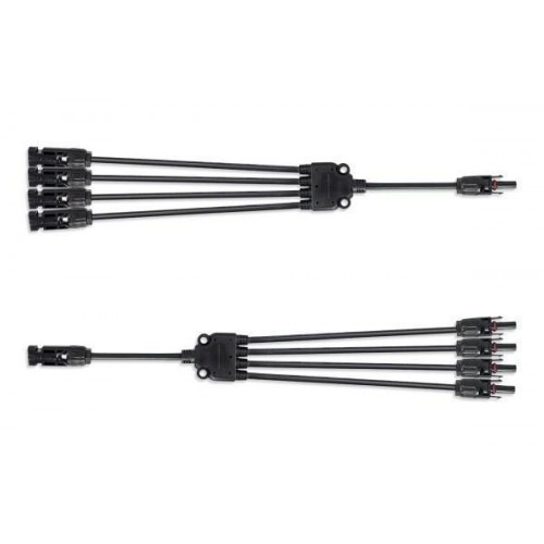 Pereche conector paralel pentru 4 panouri fotovoltaice MC4 4+1 - Panouri Fotovoltaice