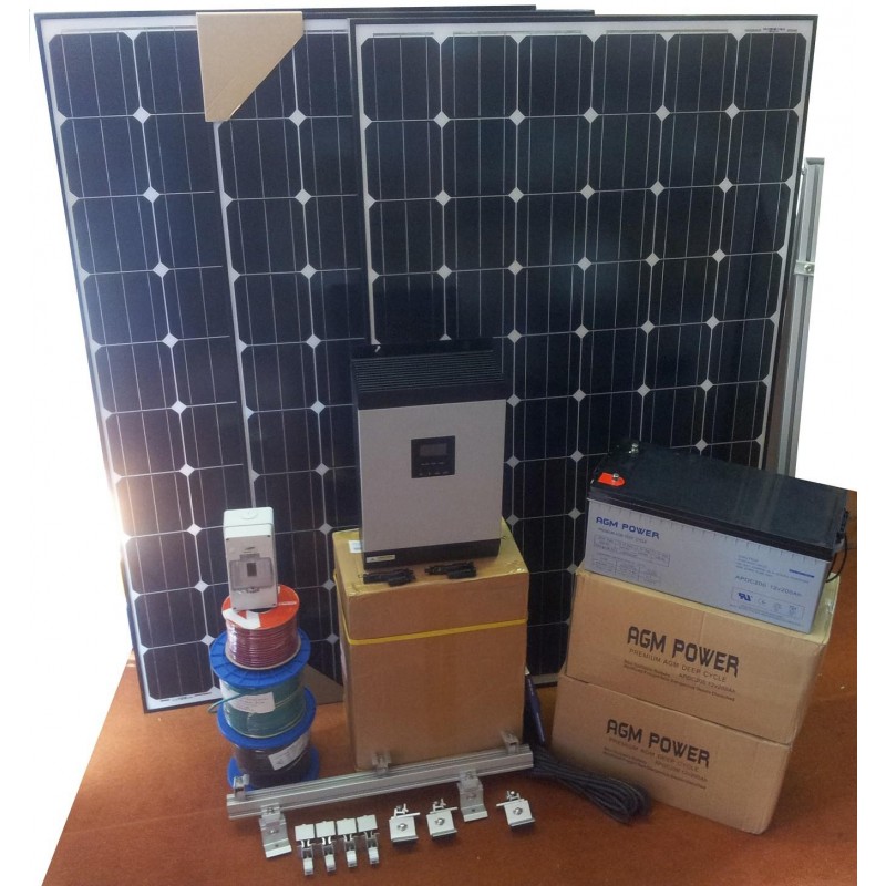 Sistem fotovoltaic off grid 12V 1440W / zi Sistem fotovoltaic off grid 12V 1440W / zi - Panouri Fotovoltaice