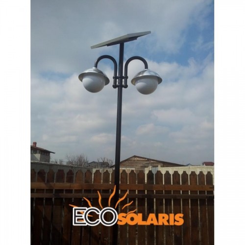 Stalp de iluminat solar 2x7w (independent) - Panouri Fotovoltaice