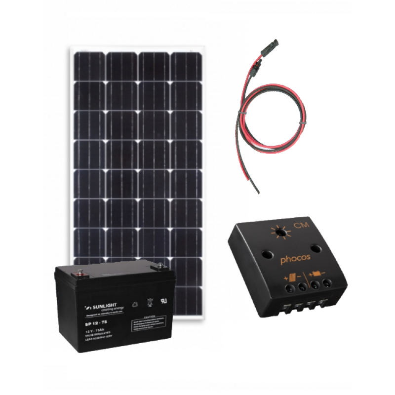 Kit solar fotovoltaic Off-Grid 260W/12V 1300W/zi Kit solar fotovoltaic Off-Grid 260W/12V 1300W/zi - Panouri Fotovoltaice